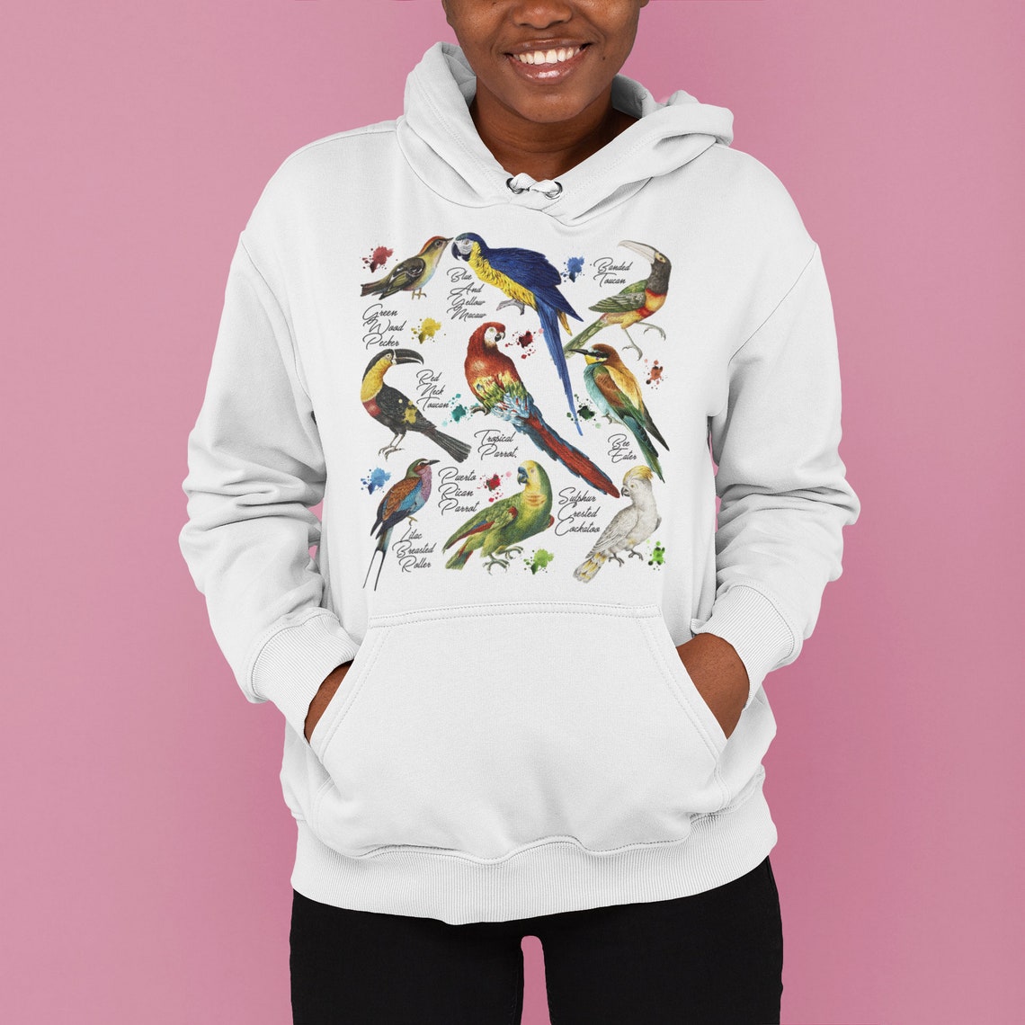 Parrot Bird Hoodie Cute Animal Sweater Nature Graphic Tee - Etsy