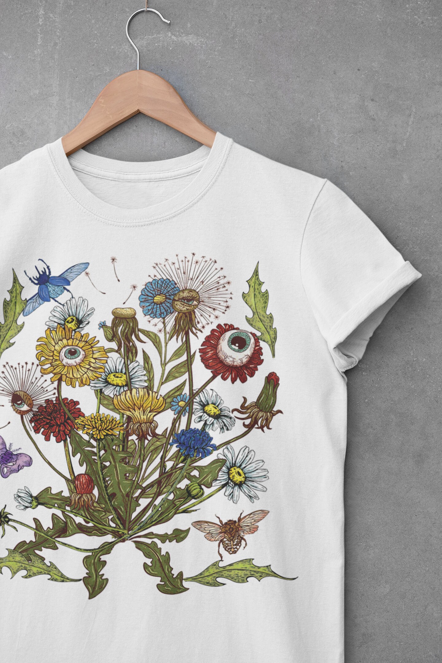 Dandelion Shirt Wildflower Tshirt Cottagecore T Shirt - Etsy
