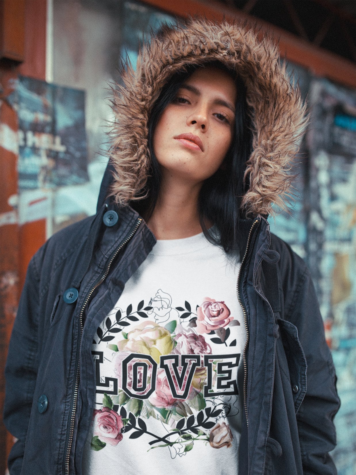 Love Rose Hoodie, College Sweatshirt, Athletic Graphic Tee