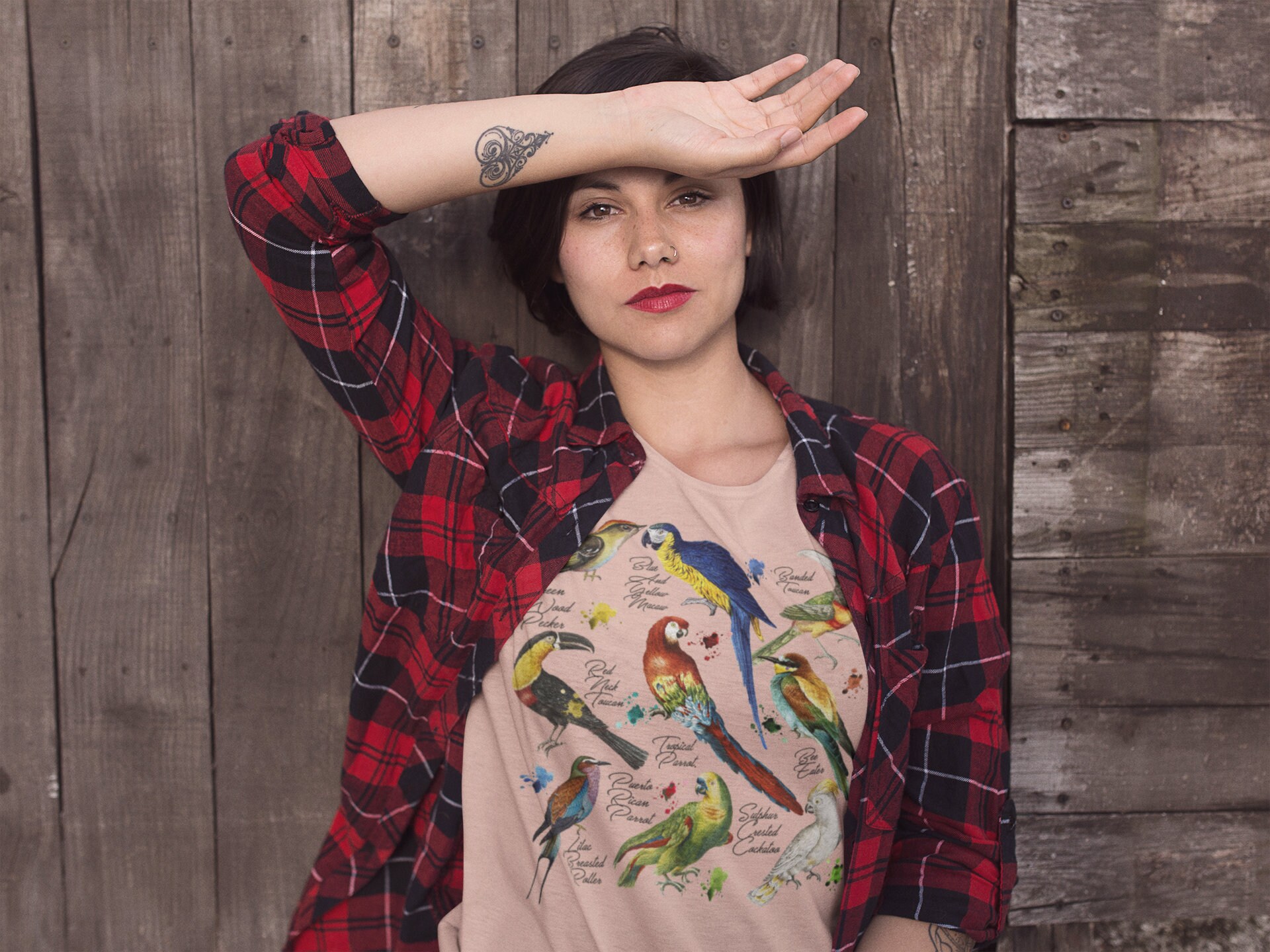 Bird Graphic Tee Parrot Shirt Bird Lover T Shirt Nature Etsy