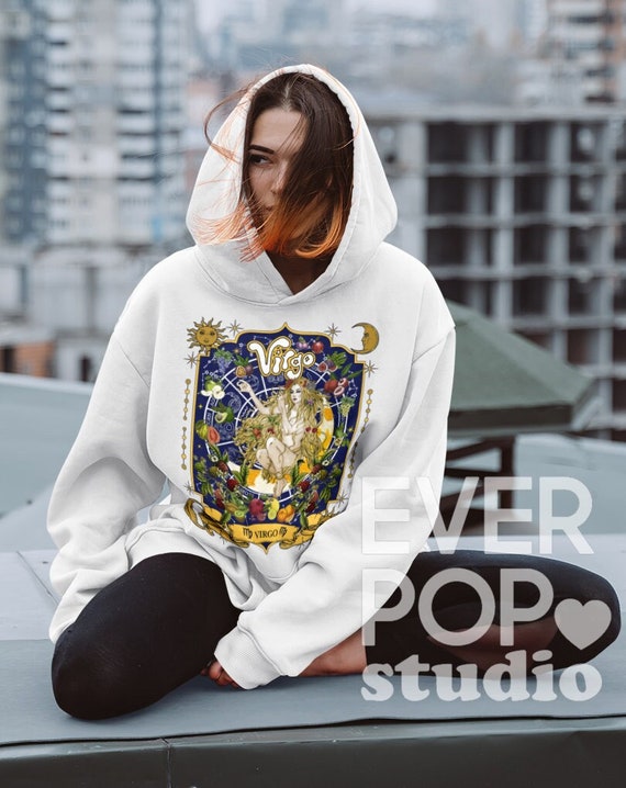 Virgo Zodiac Hoodie: Fruit Tarot Astrology Sweatshirt