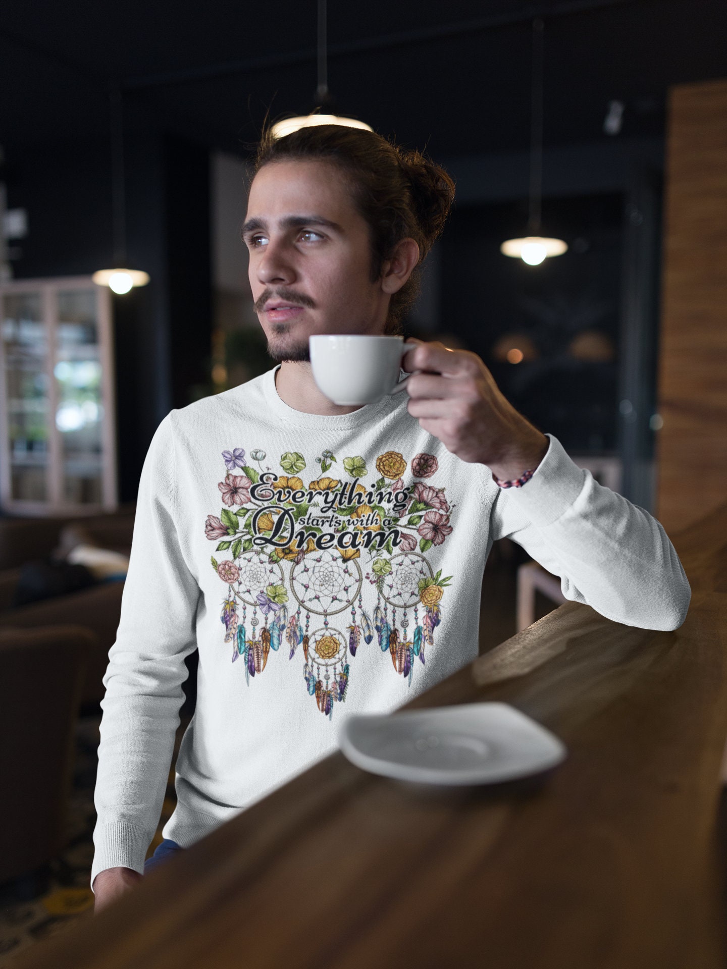 Dream catcher boho mandala Pattern Print Women Men Pullover Hoodie
