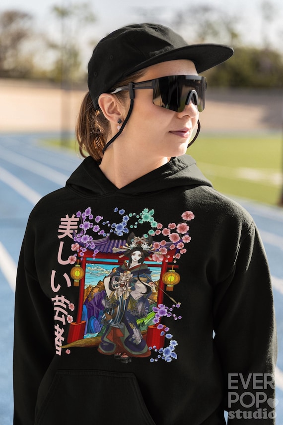 Capuche Streetwear Japonais Femme Acheter Sweat-shirt à Capuche