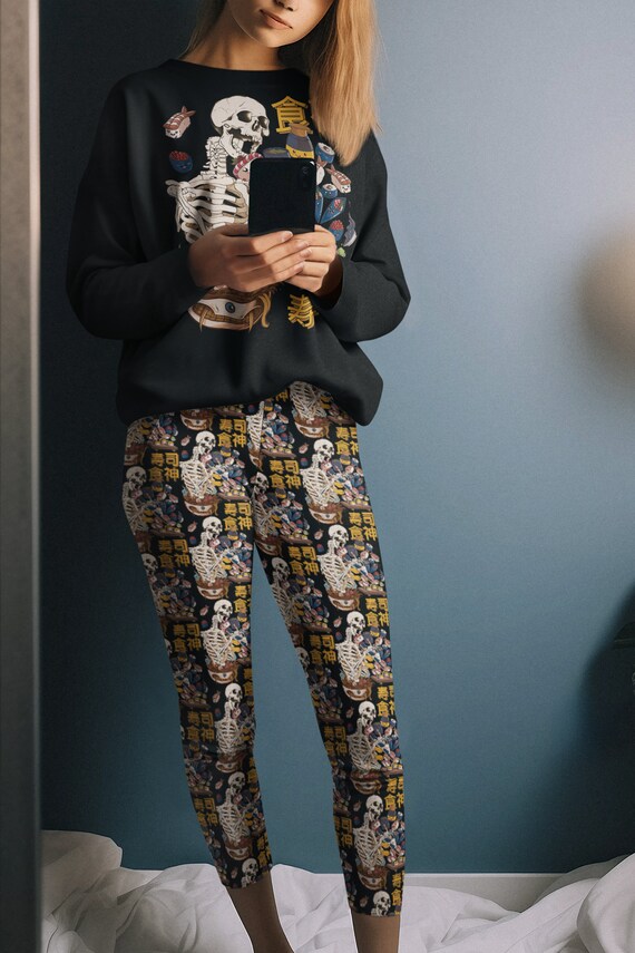 Skeleton running leggings hotsell