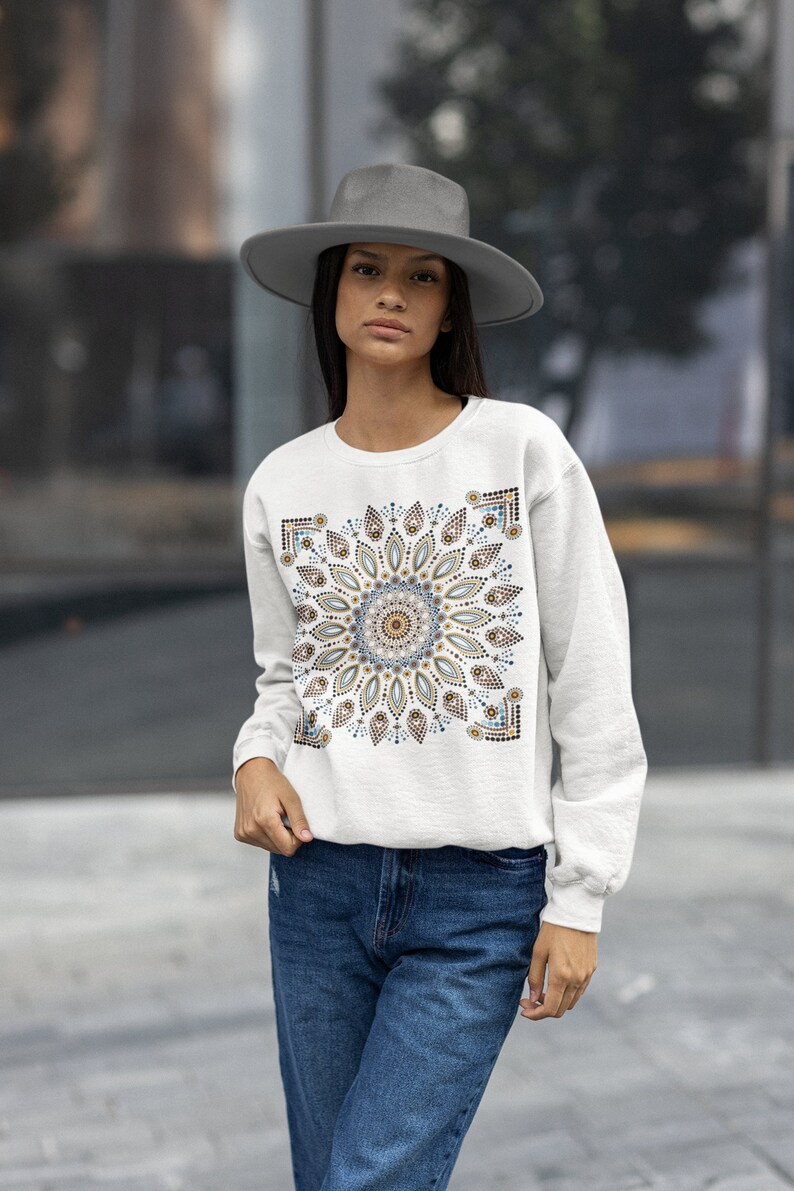 Multicolor Native Aztec Abstract Doodle Women's Hoodie main image 0