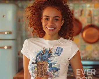 Blue Dragon Ramen Bowl Graphic Tee Shirt, Hoodie Sweatshirt