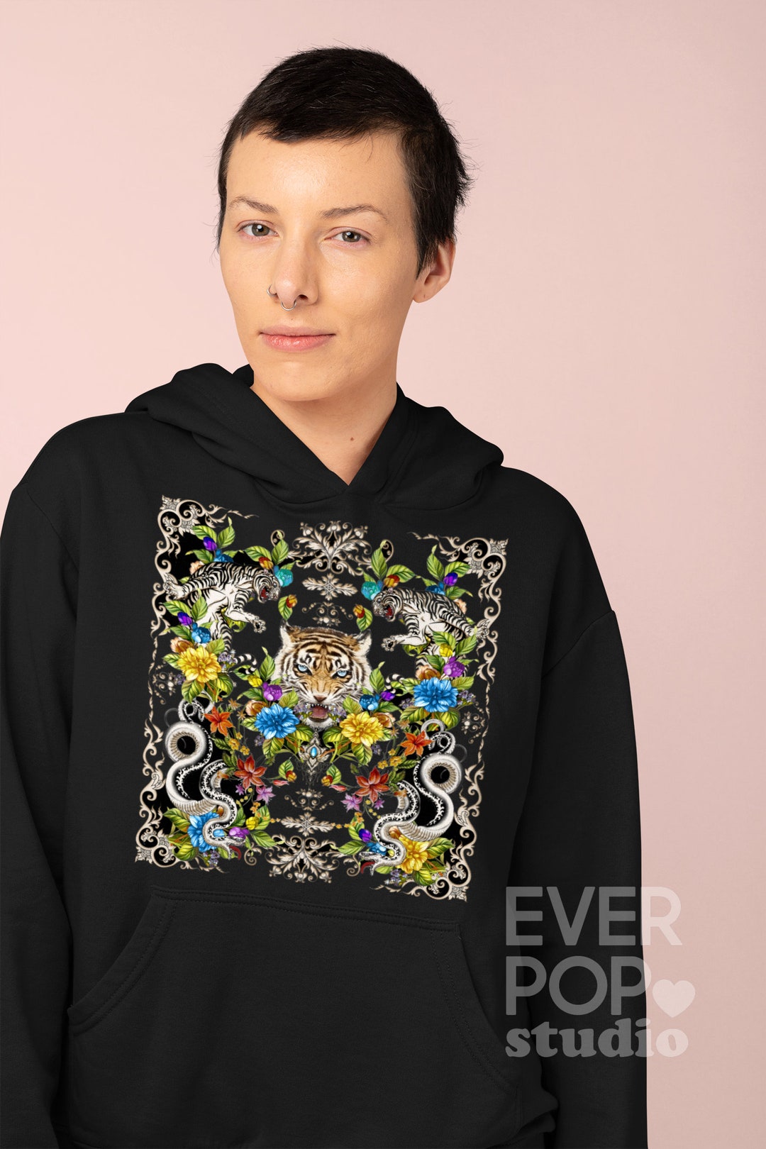 Oriental Snake Hoodie main image 1