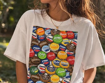 Vintage Bottle Cap graphic Tee shirt, Hoodie Sweatshirt