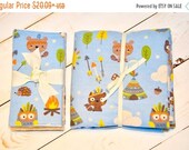 CLEARANCE Tribal Modern Burp Cloths - baby shower gift - baby bundle - blanket bundle - nursery animals - burp cloths