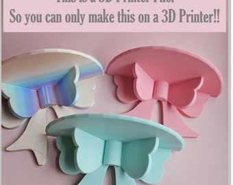 3D Bow Shelf ( 3D Print File !! ) READ DESCRIPTIONBOX !!