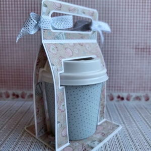 4Oz Coffee Cup Carrier ( Digital Cut file, NO PDF )