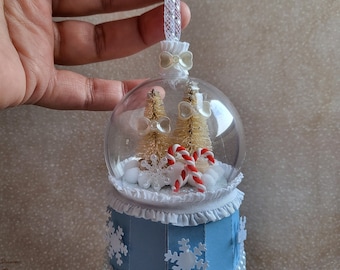 3D Schneekugel Ornament ( Digital Cut Datei !)