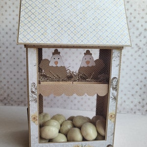 Boîte-cadeau 3D pour poulailler (fichier découpé numériquement, SANS PDF !)