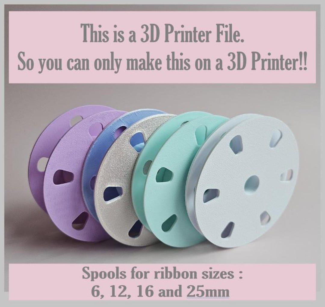Ribbon Storage, Spools Only ( 3D Print File !! ) READ DESCRIPTIONBOX ...
