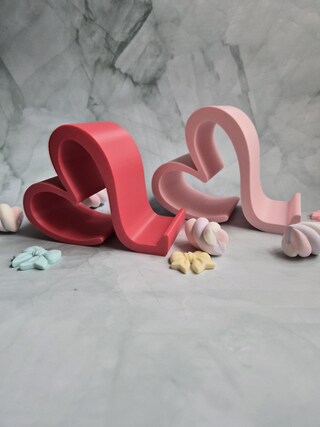 Supporto A Forma Di Cuore Per Cellulare E Tablet – Stampato In 3D, Antiscivolo, Per Scrivania, Cucina O Comodino
