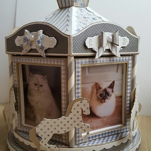 Boîte cadeau carrousel d'images (fichier numérique découpé)