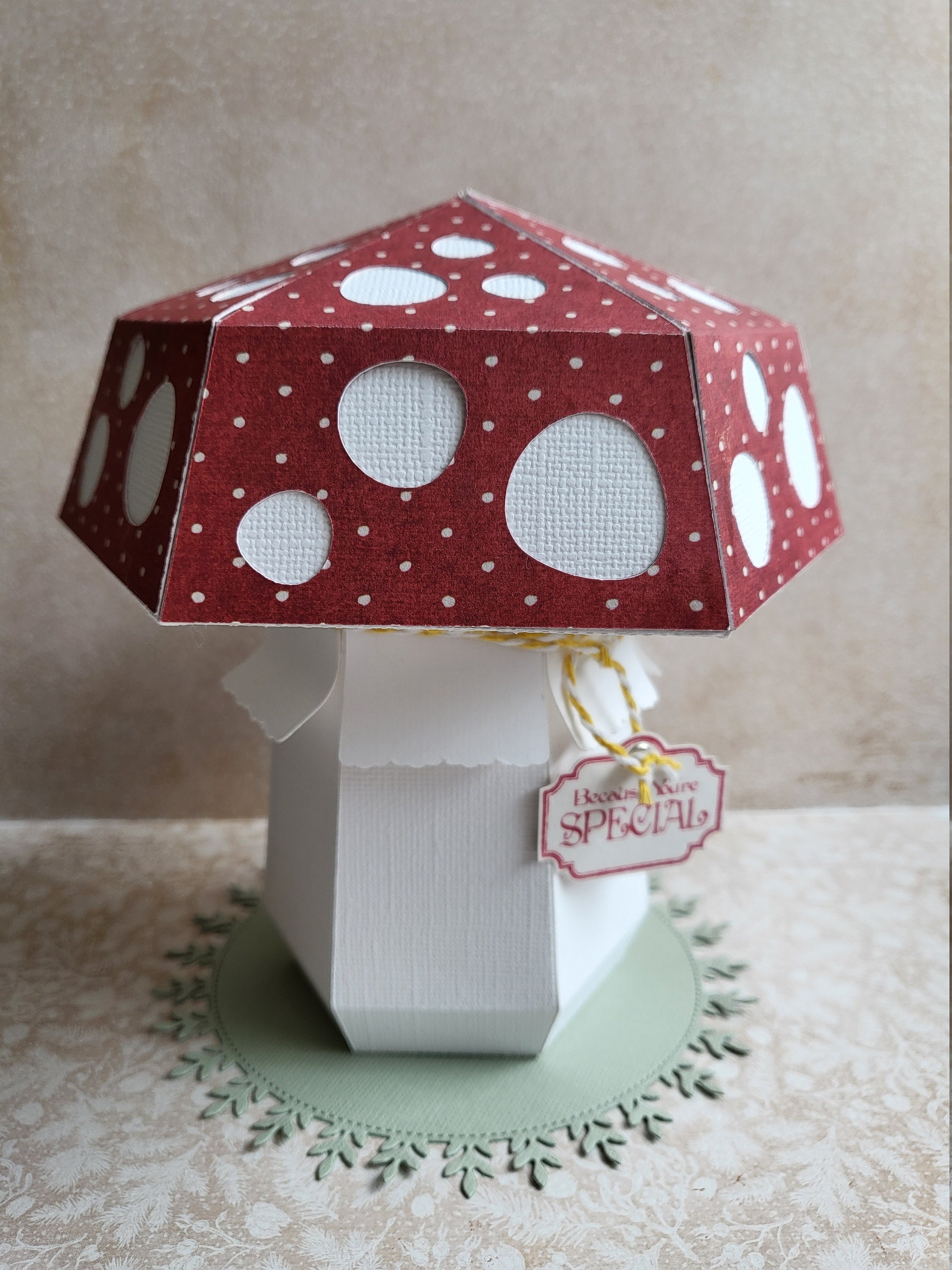 Mushrooms Box Kit Paper Crafting Candy Box (Instant Download) 