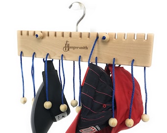 Cap Rack, Premium Wooden Storage Hanger, Space-Saving Multipurpose Personalised Organiser, Wardrobe & Closet Tidy