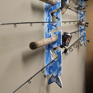 Big Daddy Fishing Rod Rack 7 Rod Holder, Wall/ceiling Mount, Non ...