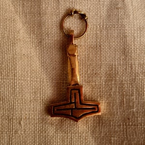 Little bronze Viking amulet Thor&#39;s hammer Mjolnir from Birka