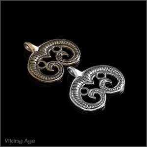 Bronze lunula pendant , Slavic Moon Amulet