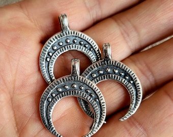 Silver lunula pendant from Poland X c. Slavic Moon Amulet