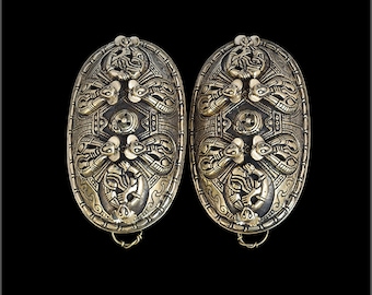 Bronze Viking turtle broches, replica from Nord-Trondelag, Norway
