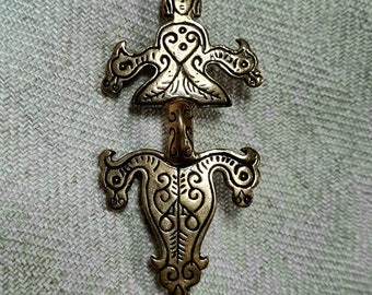 Bronze brooch Vendel style