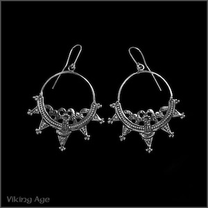 Silver earrings from Great Moravia