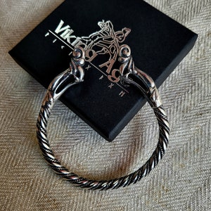 Silver viking bracelet