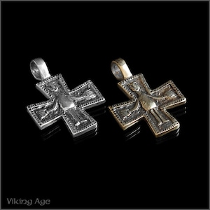 Silver cross pendant from Wroclaw, Poland