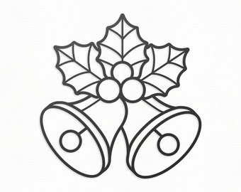 Christmas Bells Svg Etsy