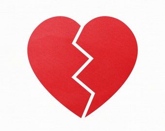 Download Free Broken Heart Clipart Etsy SVG Cut Files