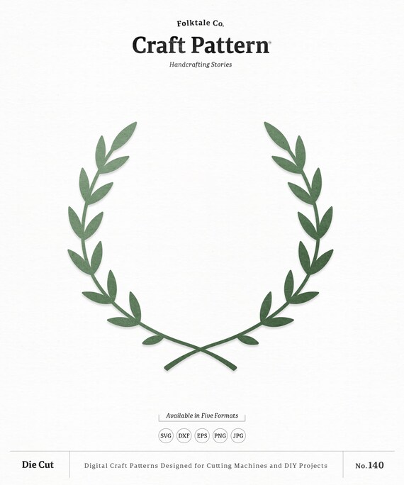 Download Laurel Wreath Svg Craft Pattern Leaf Wreath Svg Flower Svg Etsy PSD Mockup Templates