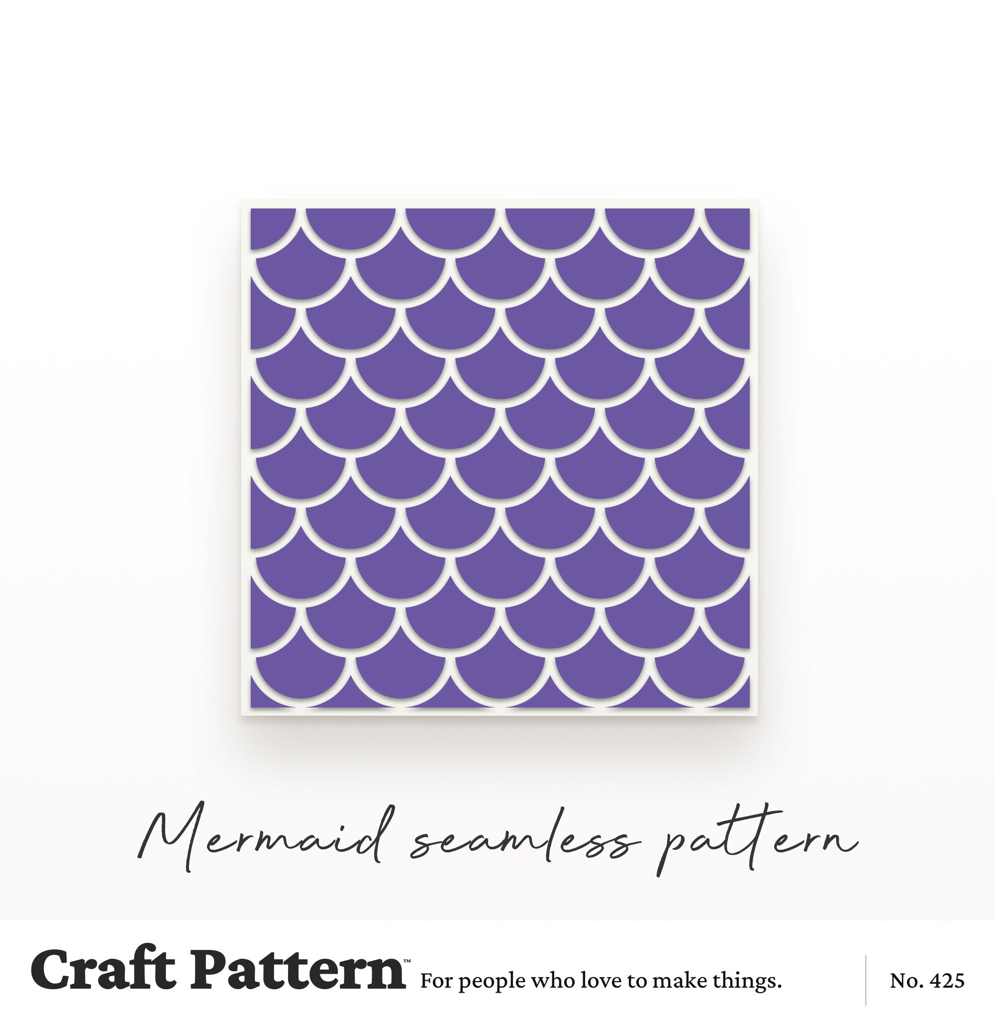 Mermaid Seamless Pattern SVG, Mermaid Pattern SVG, Background SVG, Pattern Cut File, Silhouette Cut Files, Cricut Cut Files / FT00425