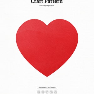 Heart SVG Craft Pattern, Valentines Day SVG, Valentine SVG, Heart Clipart, Silhouette Cut Files, Cricut Cut Files / FT00182