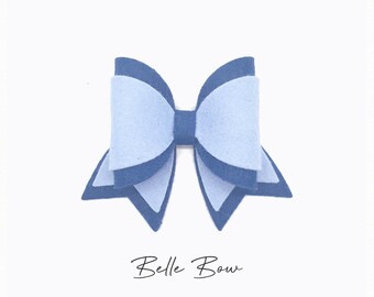 Belle Bow Template SVG, Bow SVG, Bow Template, Hair Bow Template, Silhouette Cut Files, Cricut Cut Files / FT00272