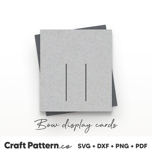 Bow Display Card SVG, 4" x 3,5" Bow Cards SVG, Bow Display Template SVG, Hair Bow Template, Silhouette Cut Files, Cricut Cut Files / CP0105