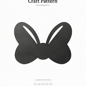 Minnie Bow SVG modèle de métier, arc SVG, Minnie Mouse, SVG, noeud coupe fichier, arc Clipart, Silhouette de coupe des fichiers, coupe Cricut fichiers / FT00163
