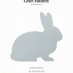 Sagoma coniglietto coniglio modello artigianale in formato SVG, Bunny SVG, coniglio SVG, vivaio tagliare File, Silhouette tagliata file, Cricut Cut file / FT00241
