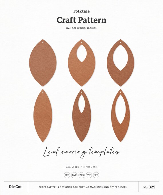 Download Leaf Earrings Svg Triangle Earring Svg Earring Template Etsy