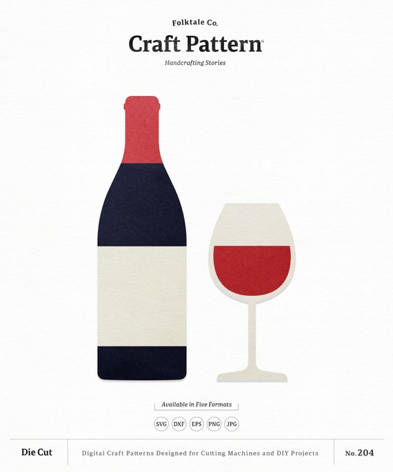 Download Wine Bottle Svg Craft Pattern Wine Svg Wine Glass Svg Wine Etsy
