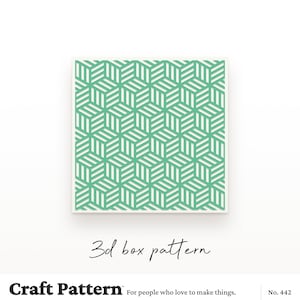 3D Box Pattern SVG, Box SVG, Background SVG, 3D Box Png, Pattern Cut ...