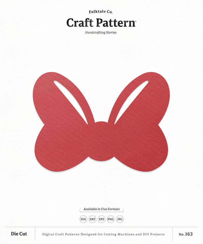 Minnie Bow SVG Craft Pattern Bow SVG Minnie Mouse SVG Bow - Etsy