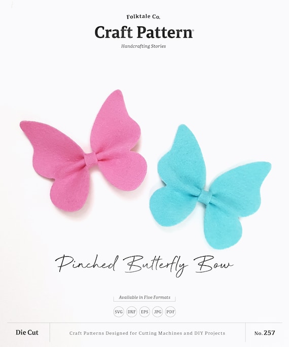 Download Pinched Butterfly Bow Template SVG Bow SVG Bow Template | Etsy