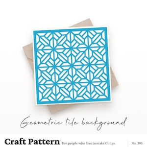 幾何学タイル背景 SVG、パターン SVG、ステンシル SVG、パターン PNG、パターン カット ファイル、シルエット カット ファイル、Cricut カット ファイル / FT00395