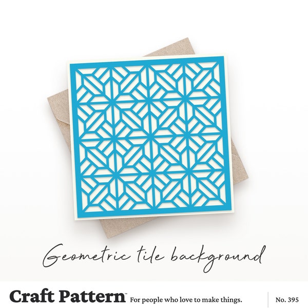 Geometric Tile Background SVG, Pattern SVG, Stencil SVG, Pattern Png, Pattern Cut File, Silhouette Cut Files, Cricut Cut Files / FT00395