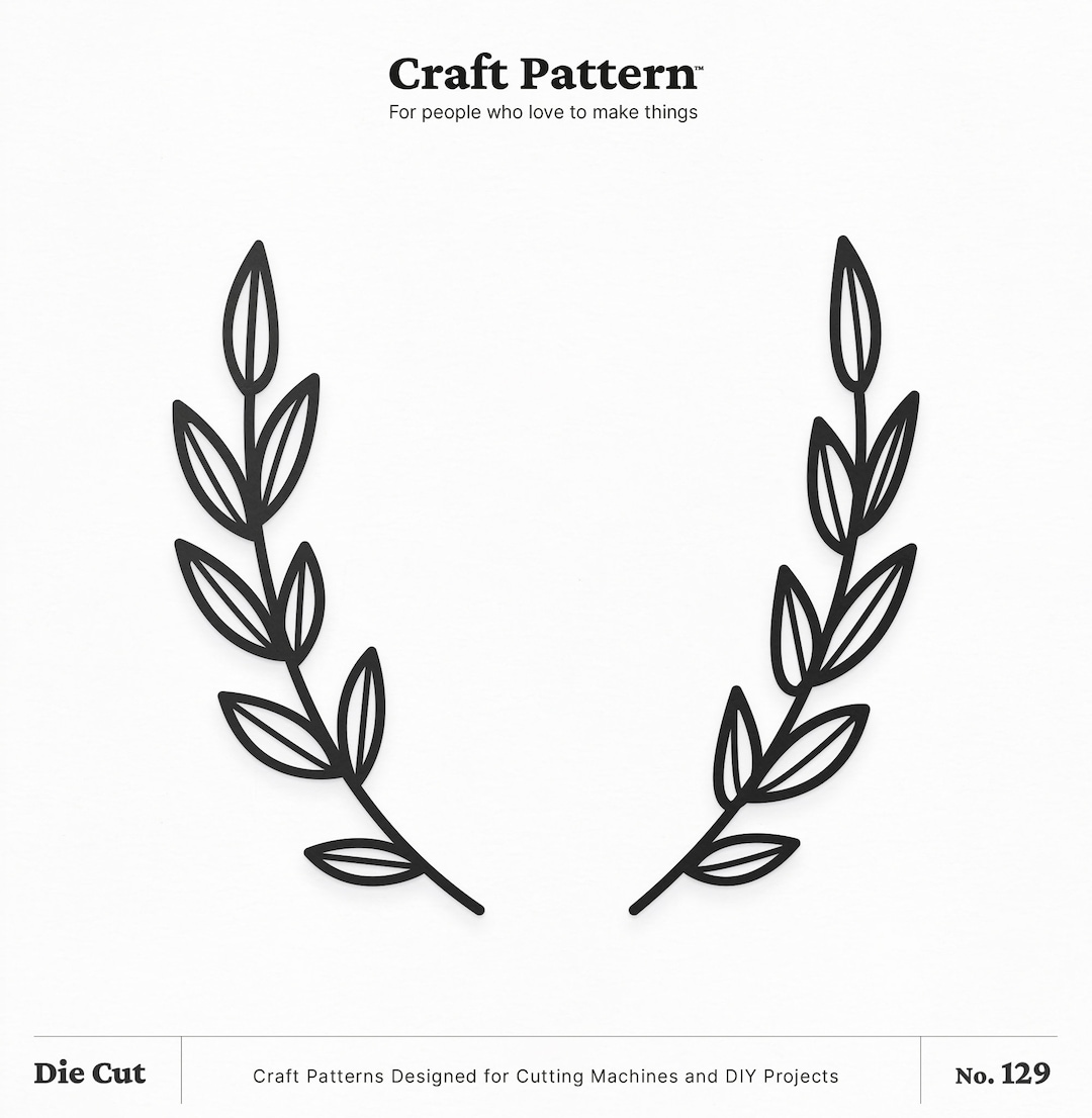 Laurel Leaves SVG, Laurel Wreath Sublimation, Laurel SVG, Monogram SVG, Wreath Clipart ...