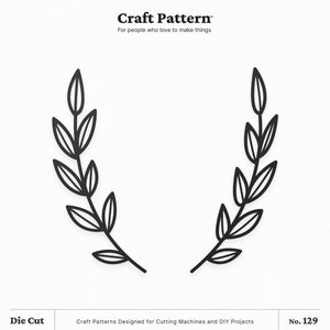 Lorbeerblätter SVG, Lorbeerkranz Sublimation, Lorbeer SVG, Monogramm SVG, Kranz Clipart, Silhouette Cut Files, Cricut Cut Files / FT00129