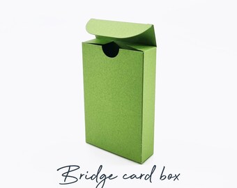 Bridge Card Box Template SVG, Gift Box SVG, Party Favor Box SVG, Box Template, Card Deck, Silhouette Cut Files, Cricut Cut Files / CP0012